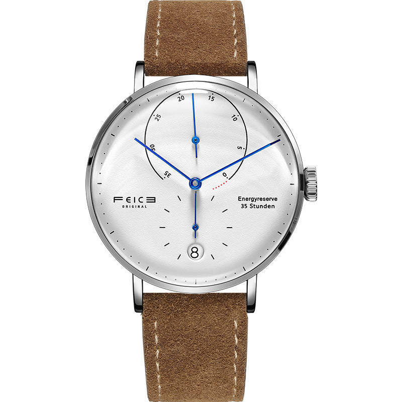 🔥 Men's Automatic Mechanical Watch – Premium Stainless Steel & Leather Straps – Elegant Casual Chronograph