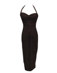 Sexy Slim-Fit Knitted Hip Dress – Spaghetti Straps with Side Slit Elegance