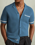 🌴 Island Breeze: Men’s Tencel Cuban Collar Polo