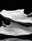 Women's Zebra Print Platform Sneakers - Couple Heelless Chunky Shoes (3-5cm Mid Heel, 8 Colors, EU 36-44) Breathable Canvas & Leather