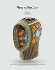 Women’s Winter Korean Crochet Flower Balaclava – Cute Warmth with Pastel Charm