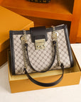 Women’s Genuine Leather Shoulder Bag – Soft Luxury Fashion Handbag
