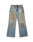 Men’s Wide-Leg Straight Ripped Jeans – Mid-Waist Denim for Everyday Style