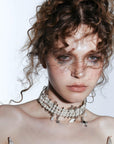 💎 Three-Layer Pearl Collarbone Chain – Delicate Elegance