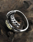 S925 Silver Retro Ring Men