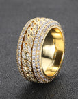 💎 Rotatable Cuban Ring – Hip-Hop Luxury Redefined