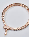 💫 Rose Gold Snake Bracelet – Hypnotic Elegance for Everyday Glam