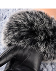 Women’s Sheepskin Fleece-Lined Gloves – Winter Warmth & Softness
