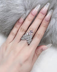 👑Crown Premium High Carbon Ring – Königliches Stapel-Statement