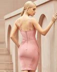 Women’s Bandage Suspender Dress – Red Carpet Party Elegance