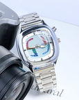 Men's Retro Digital Pointer Watch - Quartz Movement with 30m Water Resistance (9 Color Options)