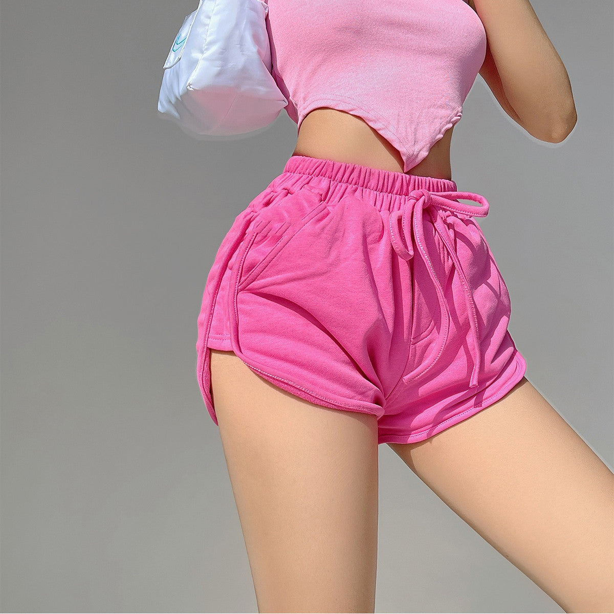 Women’s High-Waisted Loose Sports Shorts