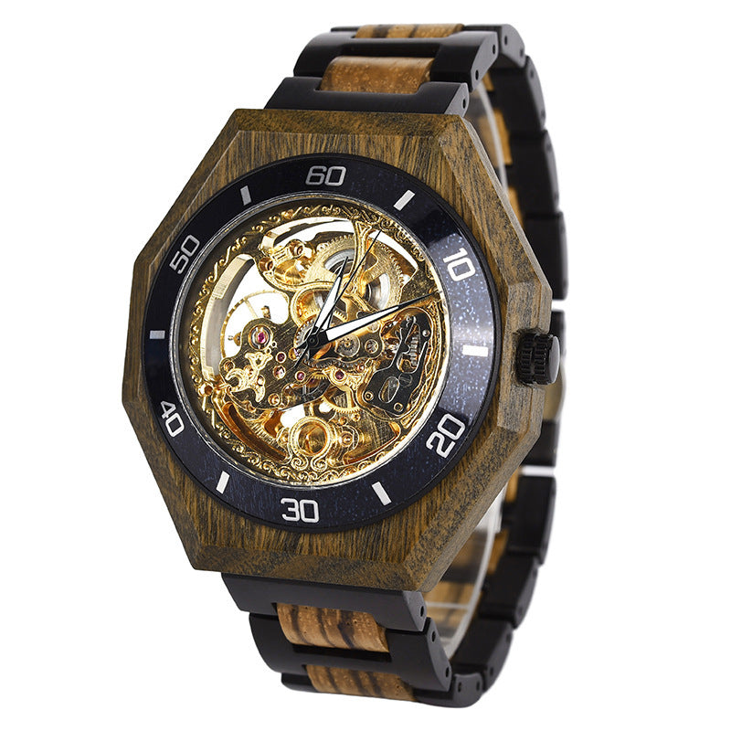 🌳 Mechanical Wood Watch – Nature’s Precision in Motion