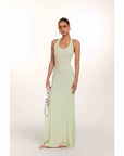 Waist-tight Hip-wrapped Vacation Backless V-neck Halter Dress women