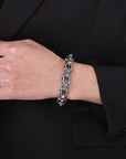 ๐ Men's Skull Bracelet - Titanium Steel Punk Cuff