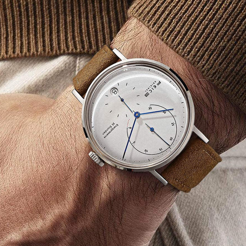 🔥 Men's Automatic Mechanical Watch – Premium Stainless Steel & Leather Straps – Elegant Casual Chronograph