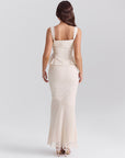 Lace Sling Small Top Sheath Slim Fishtail Two-piece Overskirt Suit WOMEN