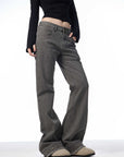 Women’s High-Waist Skinny Jeans – Stretch Comfort (Black/Gray-Green, 98% Cotton)