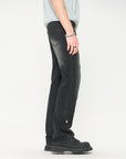 š¤ Klassische Slim Fit Jeans für Herren ā Premium Black Denim (mittlere Taille, Micro-Stretch)
