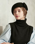🎀 Béret en laine de style coréen - Silhouette dôme chic