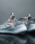 ✨ Men’s Luminous Particle Sneakers – Ice Silk Jacquard Mesh (White/Ice Blue, 39-44)