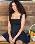 Women’s Fashion Fishbone Corset Dress – Sleek Black One-Step Skirt Elegance