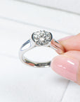 Bague Moissanite 2 carats FEMME