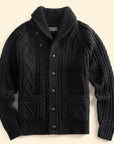 Pull ample rétro pour homme – Pull en tricot d'inspiration vintage – Confort en vinyle épais