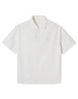 Poloshirt mit Perlenprägung für Herren – Lässiges Hemd mit überschnittenen Schultern und Cartoon-Print – Komfortable Baumwollmischung