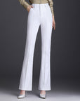 Women’s High-Waist Slimming Pants – Elegant Commute Style with Flowy Bell-Bottom Cut