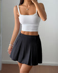 🦋 Y2K Hot Girl Mini Skirt - High-Waisted Pleated Tennis Skirt