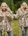 Women’s Leopard Print Faux Fur Coat – Fashion Temperament Elegance