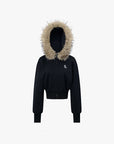 🌟 American Retro Short Fur Collar Detachable Hoodie Coat – Streetwear Cool with a Retro Edge
