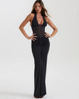 Women's Lace-up Sexy Backless Pleated Hip Dress – Street-Chic Allure
