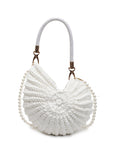 Women’s Handmade Woven Bag – European & American Retro Shell Shape