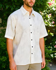 Cuban Collar Shirt Men