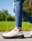 White Women's Fashion Board Shoes