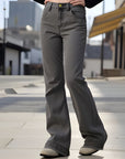 Women’s High-Waist Skinny Jeans – Stretch Comfort (Black/Gray-Green, 98% Cotton)
