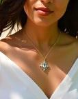 Retro Natural Sky Blue Necklace WOMEN