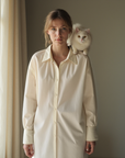 Women's Modal Cotton Lapel Shirt – Ultra-Soft Long Sleeve Tunic – Effortless Elegance
