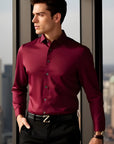 🔥 HERREN-CARDIGAN AUS MAULBEERSEIDE – LANGARM-LUXUS-PASSFORM (100 % REINE SEIDE) – ELEGANZ NEU DEFINIERT
