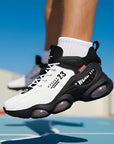 Chaussures de basket-ball pour homme (printemps 2024) – Baskets hautes performances (maintien de la cheville de qualité professionnelle + style streetwear)