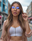 Lunettes de soleil dégradées tendance pour femmes – Lunettes de sport ovales et élégantes (16 couleurs disponibles)