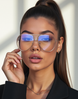 Lunettes de soleil dégradées tendance pour femmes – Lunettes de sport ovales et élégantes (16 couleurs disponibles)