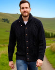 Pull ample rétro pour homme – Pull en tricot d'inspiration vintage – Confort en vinyle épais