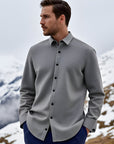 Thick Warm Woolen Shirt For Men
