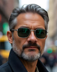 Metal Frame UV-Proof Sunglasses – Retro Futuristic Style
