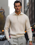 Men’s Thickened Lapel Sweater – Winter Base Layer
