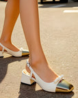 French Style Fairy Square Bow Sandals