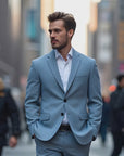 Men's Lightweight Business Jacket – Slim Fit Office Blazer – Breathable & Stylish